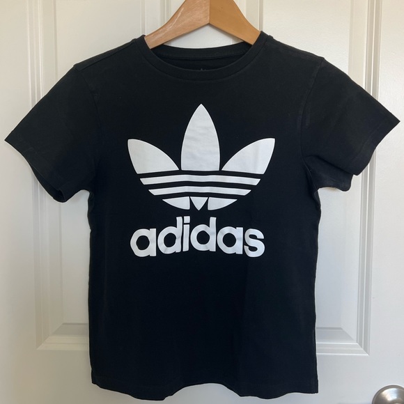 adidas Tops Adidas Black Cotton Tshirt Women Adicolor Classics